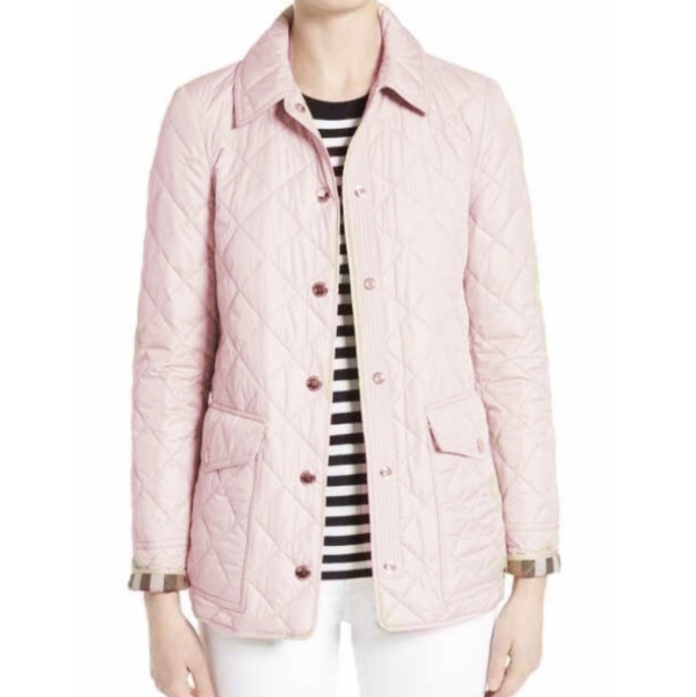 Burberry light pink utility jacket